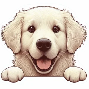 Pomeranian Premium Dog Sticker by Unknown