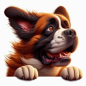 Saint Bernard Premium Dog Sticker