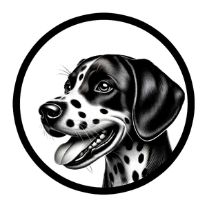Dog 12 - Dalmatian (Black Version 2) Original - Nikko