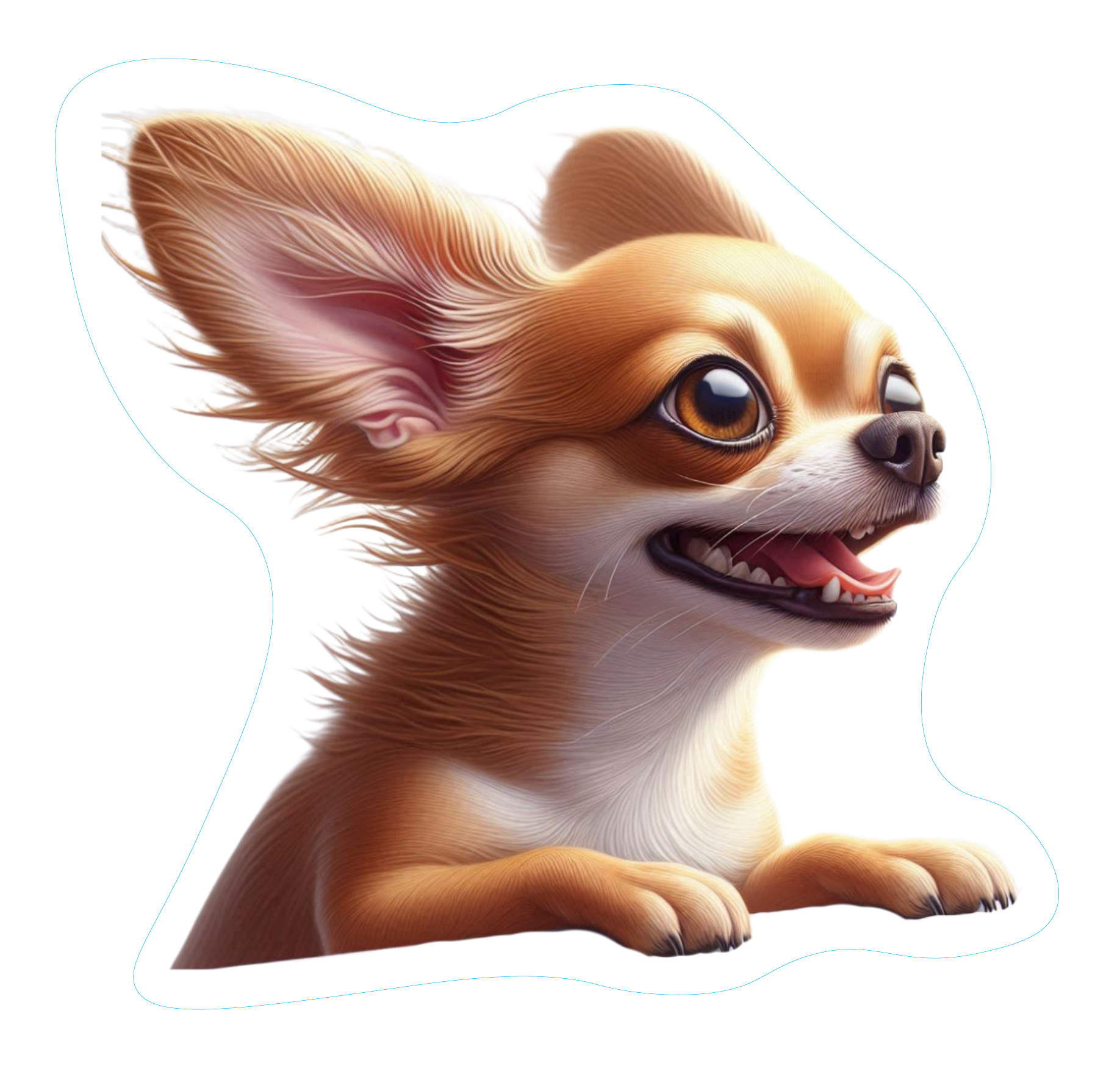 Dog 16 Chihuahua [Version 2] - Cut Line - Nikko