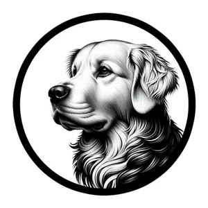 Golden Retriever Premium Dog Sticker