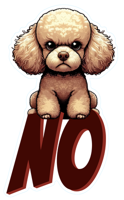 Dog2 - Poodle 2 - Cut Line - Nikko