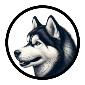 Dog 12 - Siberian Husky (Colored Version 1) Original - Nikko