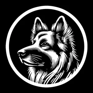 German Shepherd Premium Dog Sticker