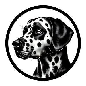 Dog 12 - Dalmatian (Black Version 1) Original - Nikko