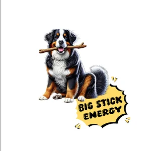 Bernese Mountain Dog Premium Dog Sticker