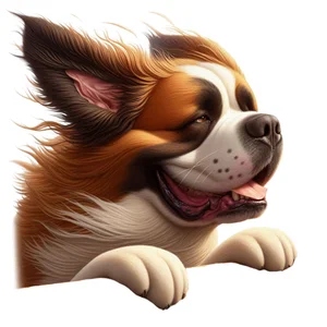 Saint Bernard Premium Dog Sticker