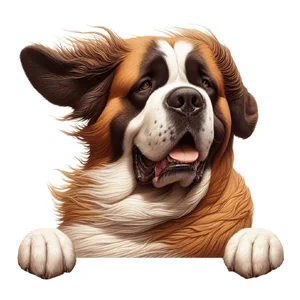 Saint Bernard Premium Dog Sticker