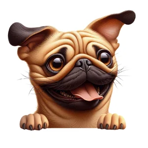 Pug Premium Dog Sticker