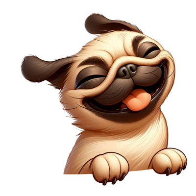 Dog 16 Pug Cartoon 1 [Version 1] Original
