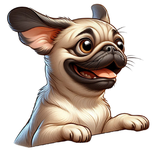Dog 16 Pug Cartoon [Version 2] Original