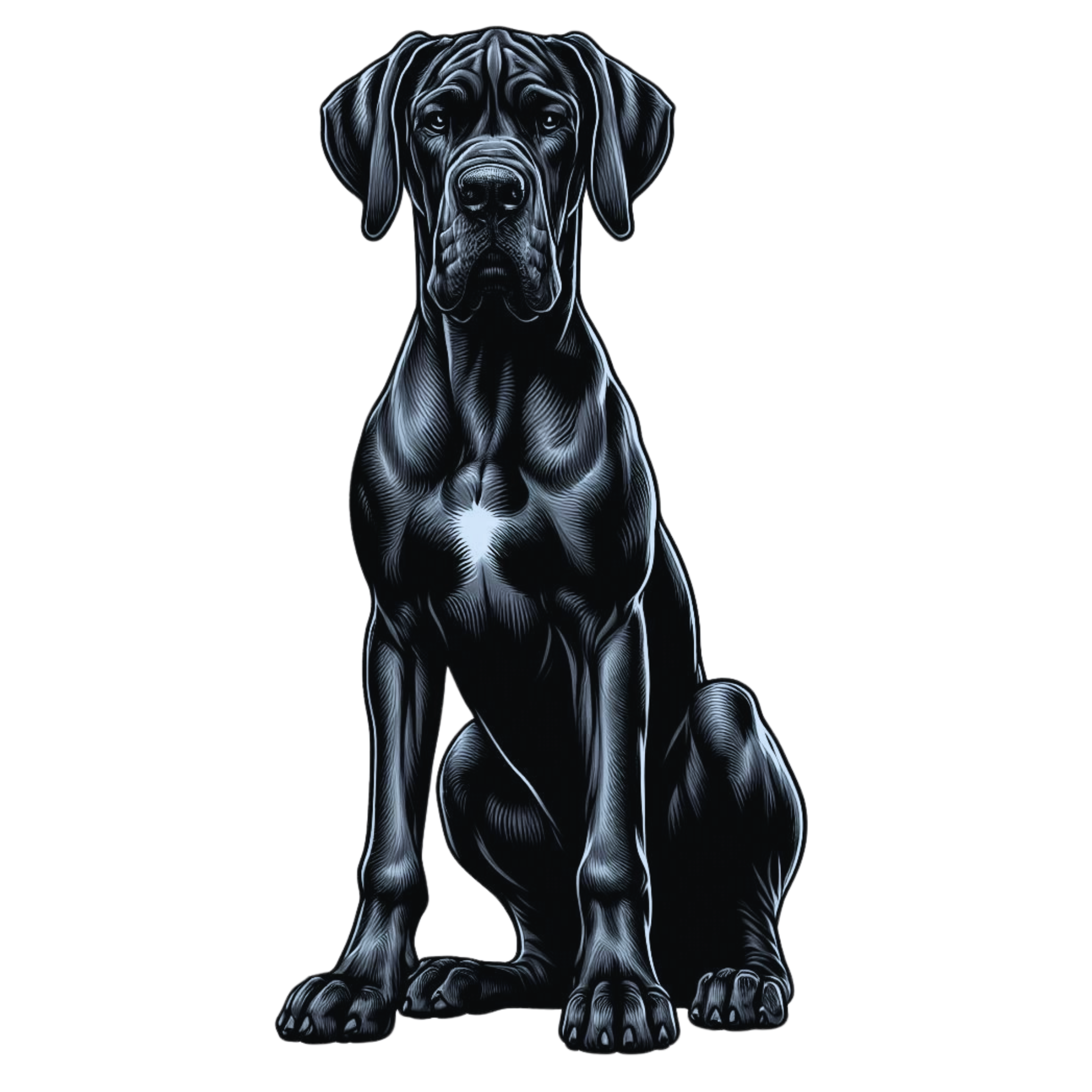 Great Dane Premium Dog Sticker by Nikko