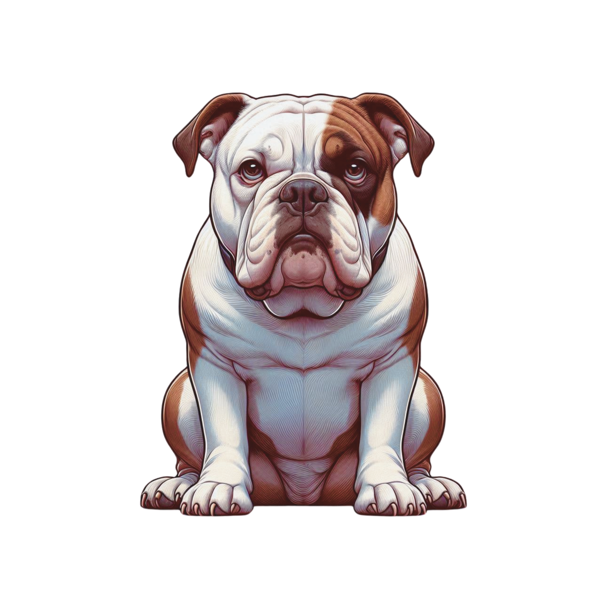 American Bulldog Premium Dog Sticker by Louise