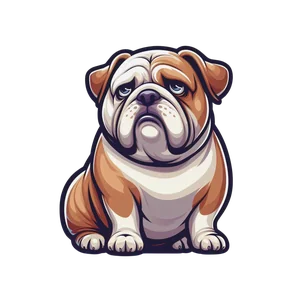 American Bulldog Premium Dog Sticker by Katie