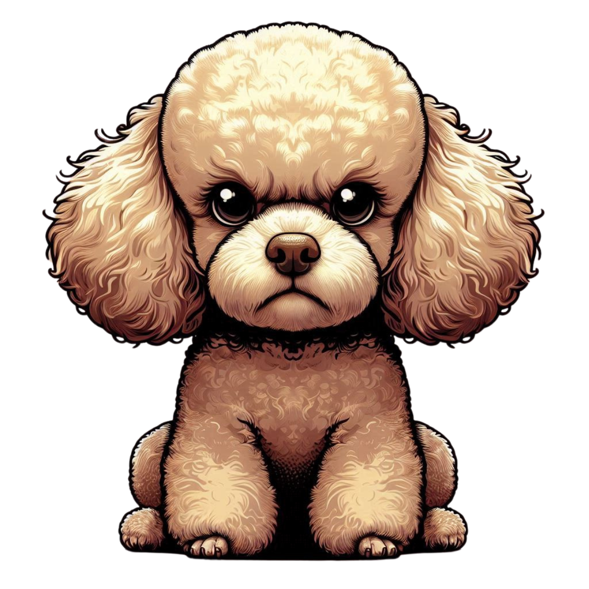 Poodle Premium Dog Sticker by Katie