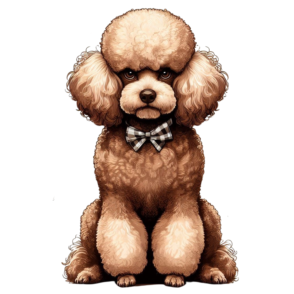 Poodle Premium Dog Sticker by Louise