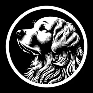 Golden Retriever Premium Dog Sticker