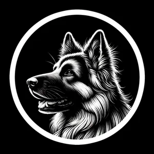 German Shepherd Premium Dog Sticker
