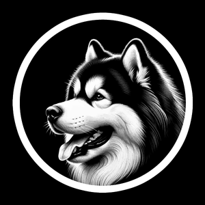 Dog 12 - Alaskan Malamute (White Version 1) Original - Nikko