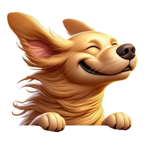 Golden Retriever Premium Dog Sticker