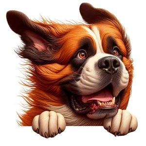 Saint Bernard Premium Dog Sticker