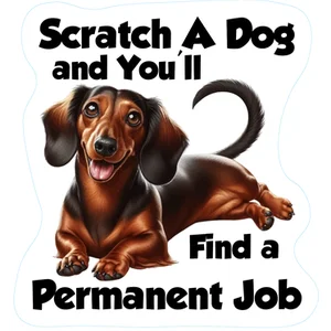 Dachshund Premium Dog Sticker