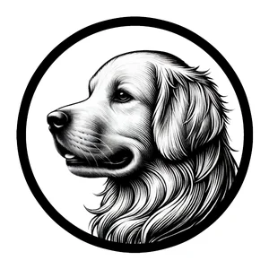 Golden Retriever Premium Dog Sticker