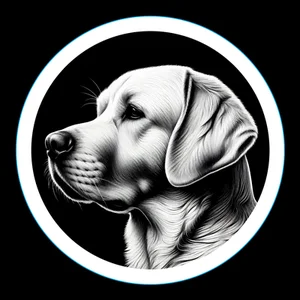 Labrador Retriever Premium Dog Sticker