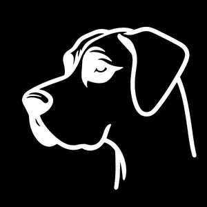Great Dane Premium Dog Sticker by Unknown