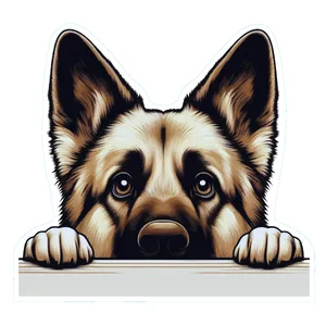Akita Premium Dog Sticker by Unknown