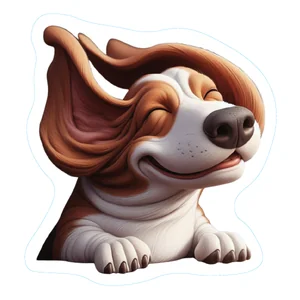 Dachshund Premium Dog Sticker by Unknown