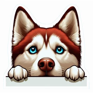 Akita Premium Dog Sticker by Unknown